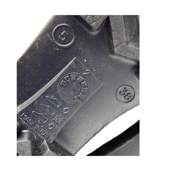 Burberry Nova Check Rain Boots Sz 38 Plaid Rubber Festival Equestrian Preppy - Picture 2 of 6